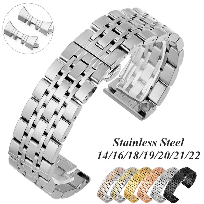 CowLost | product_id-curved-end-stainless-steel-watch-strap-14-22mm-universal-metal-band |8