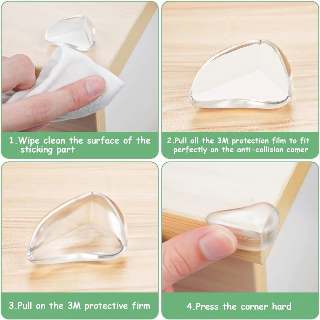 CowLost | 4pcs-clear-corner-protectors-for-baby-soft-anti-collision-furniture |4