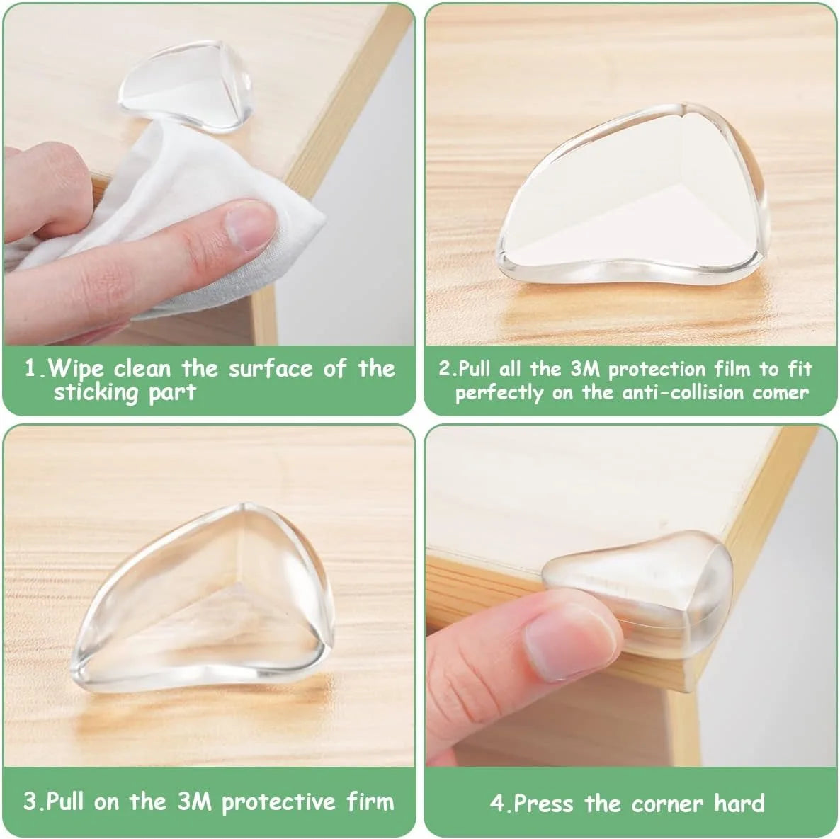CowLost | 4pcs-clear-corner-protectors-for-baby-soft-anti-collision-furniture |4