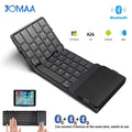 CowLost | folding-bluetooth-keyboard-with-touchpad-wireless-foldable-keyboard-with-pu-leather-for-ios-android-windows-support-3-devices |1