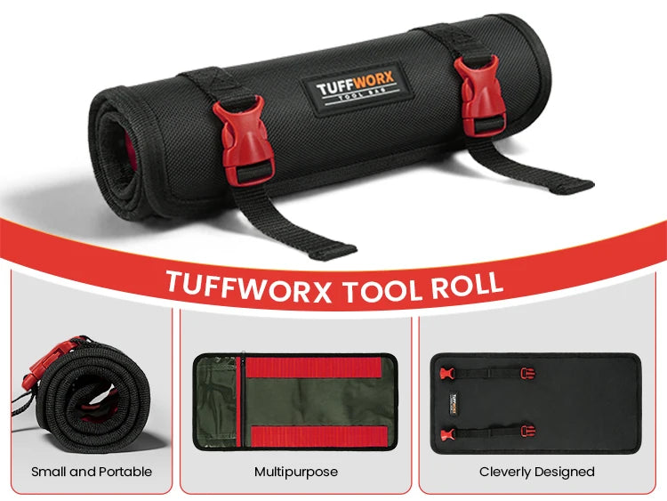 CowLost | product_id-tool-roll-bag-36-pockets-heavy-duty-1680d-oxford-cloth-with-adjustable-buckle-and-zippered-pouch |9