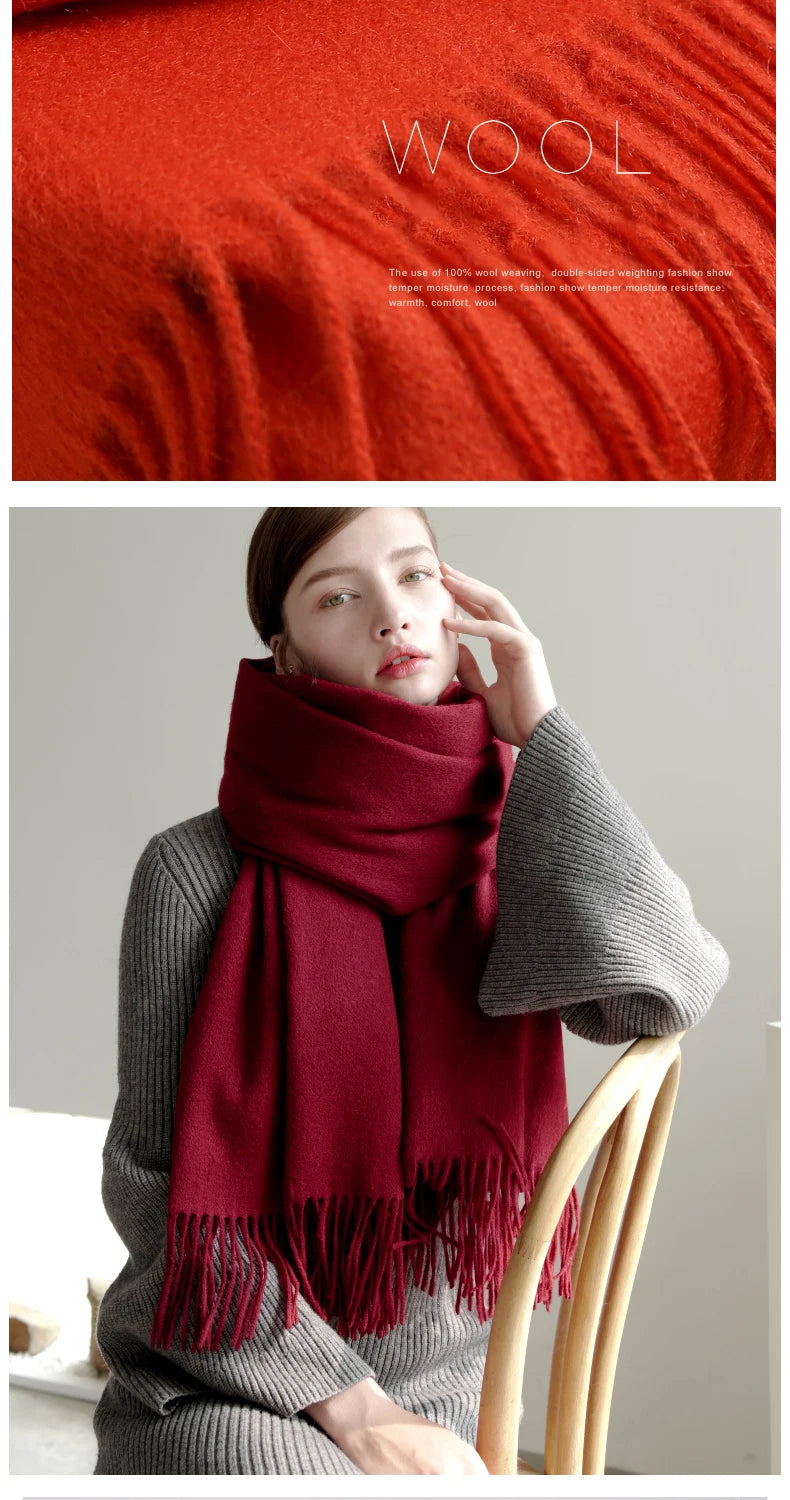 CowLost | wool-scarf-women-thick-cashmere-winter-scars |17