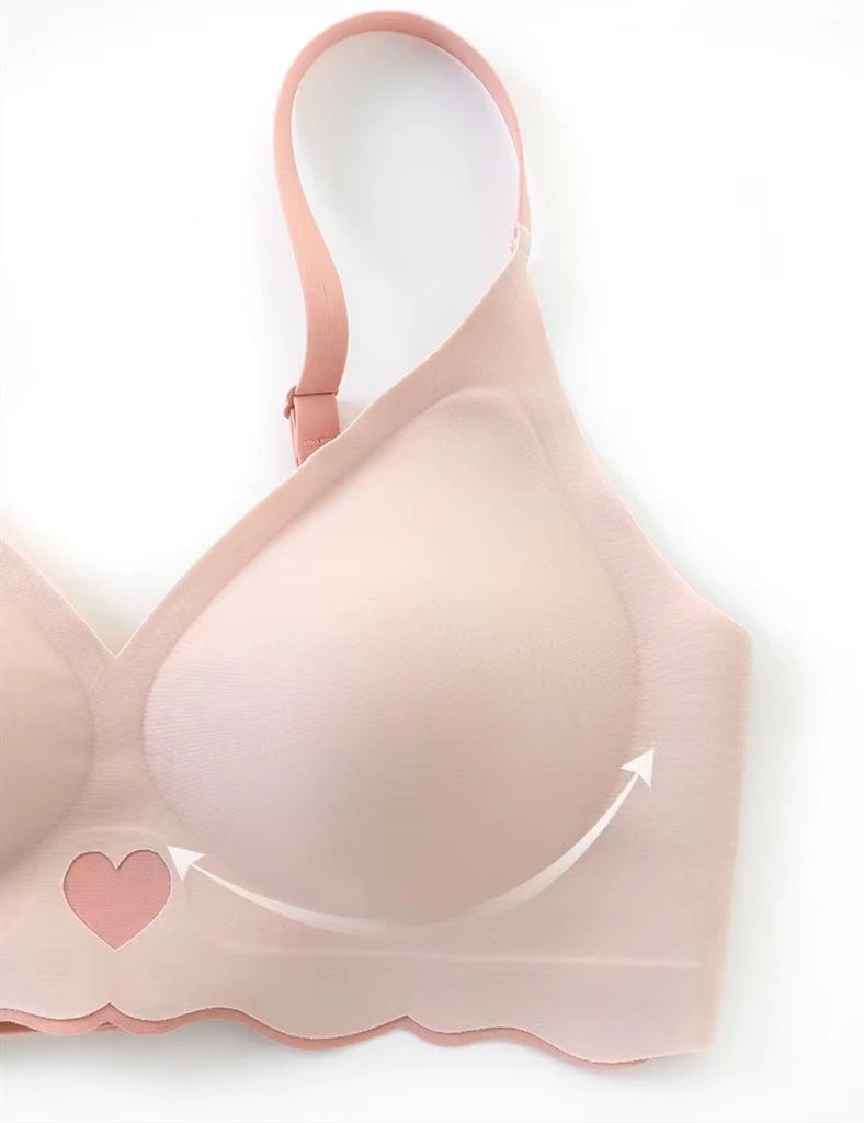 CowLost | top-non-marking-womens-bra-without-steel-ring-gathering-anti-sagging-comfortable-and-small-womens-underwear-thin-section |14