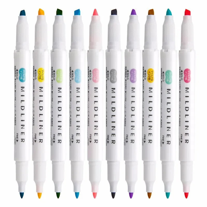 CowLost | product_id-zebra-5-10pcs-double-ended-twin-tip-highlighter-set-for-school-office |5