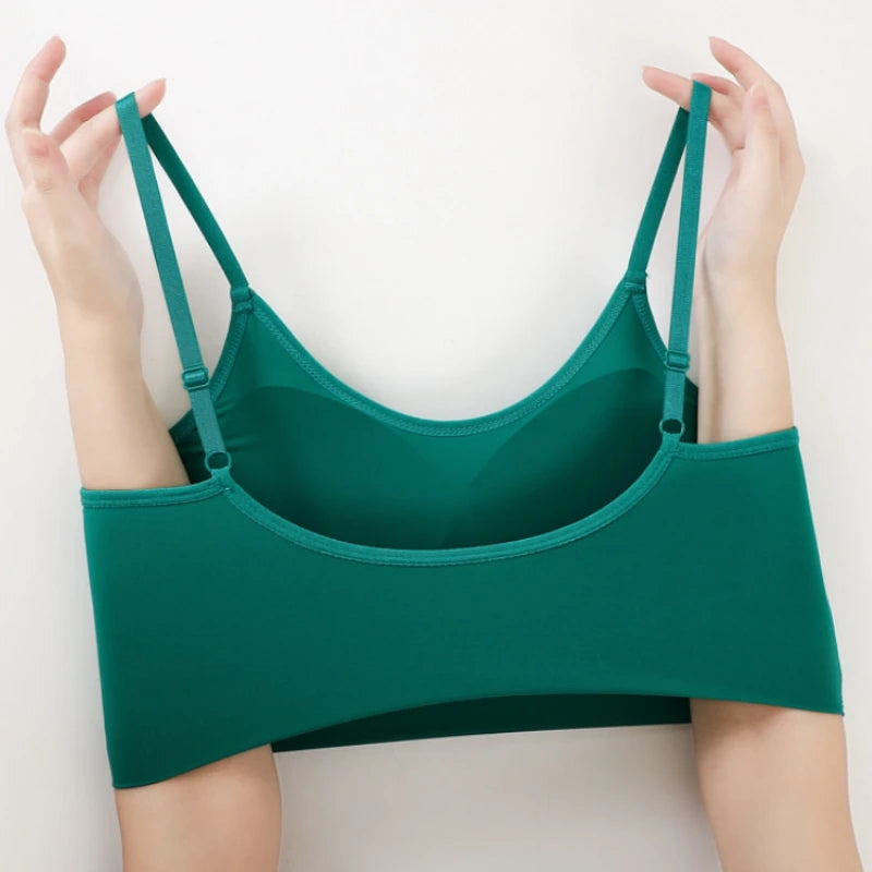 CowLost | product_id-women-s-ice-silk-seamless-push-up-bra-low-waist-thong-set-with-removable-pads |2