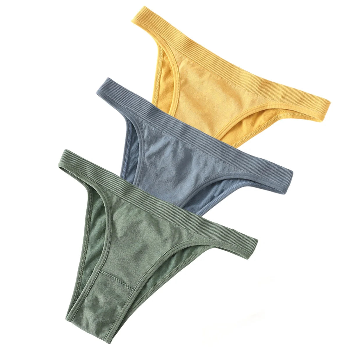 CowLost | product_id-3pcs-women-s-high-rise-seamless-brazilian-stretch-panties-m-l |25