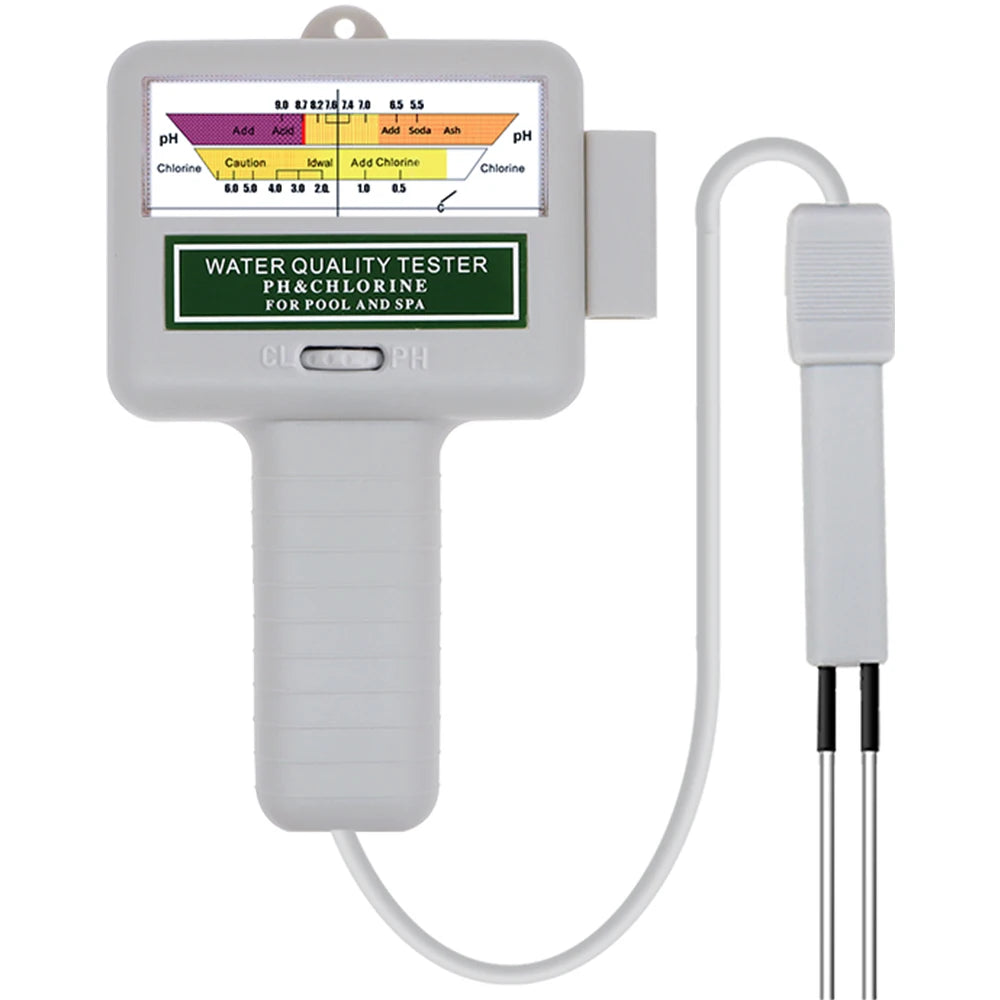 2-in-1 PH & Chlorine Meter Tester PC-102 for Pool & Aquarium Water Quality