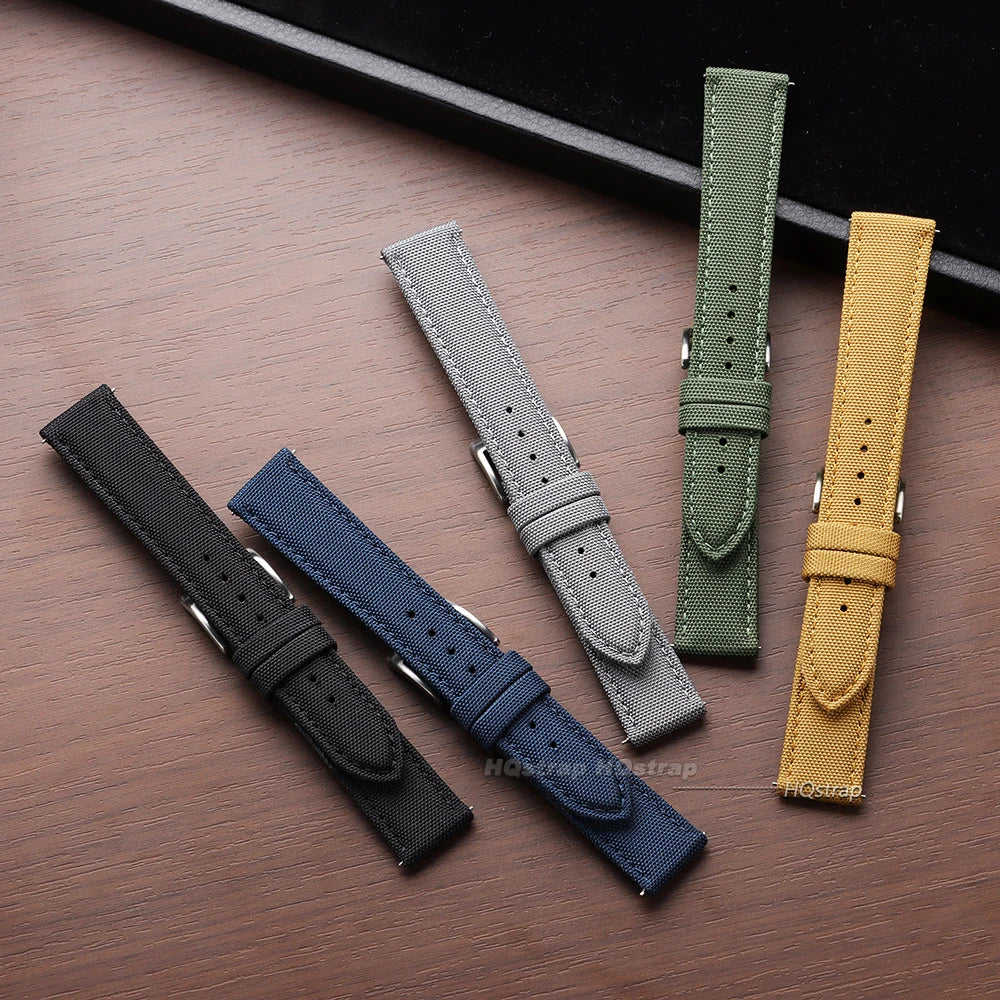 CowLost | product_id-waterproof-nylon-sailcloth-quick-release-watch-strap-20mm-22mm-universal-wristband-for-men-women |4