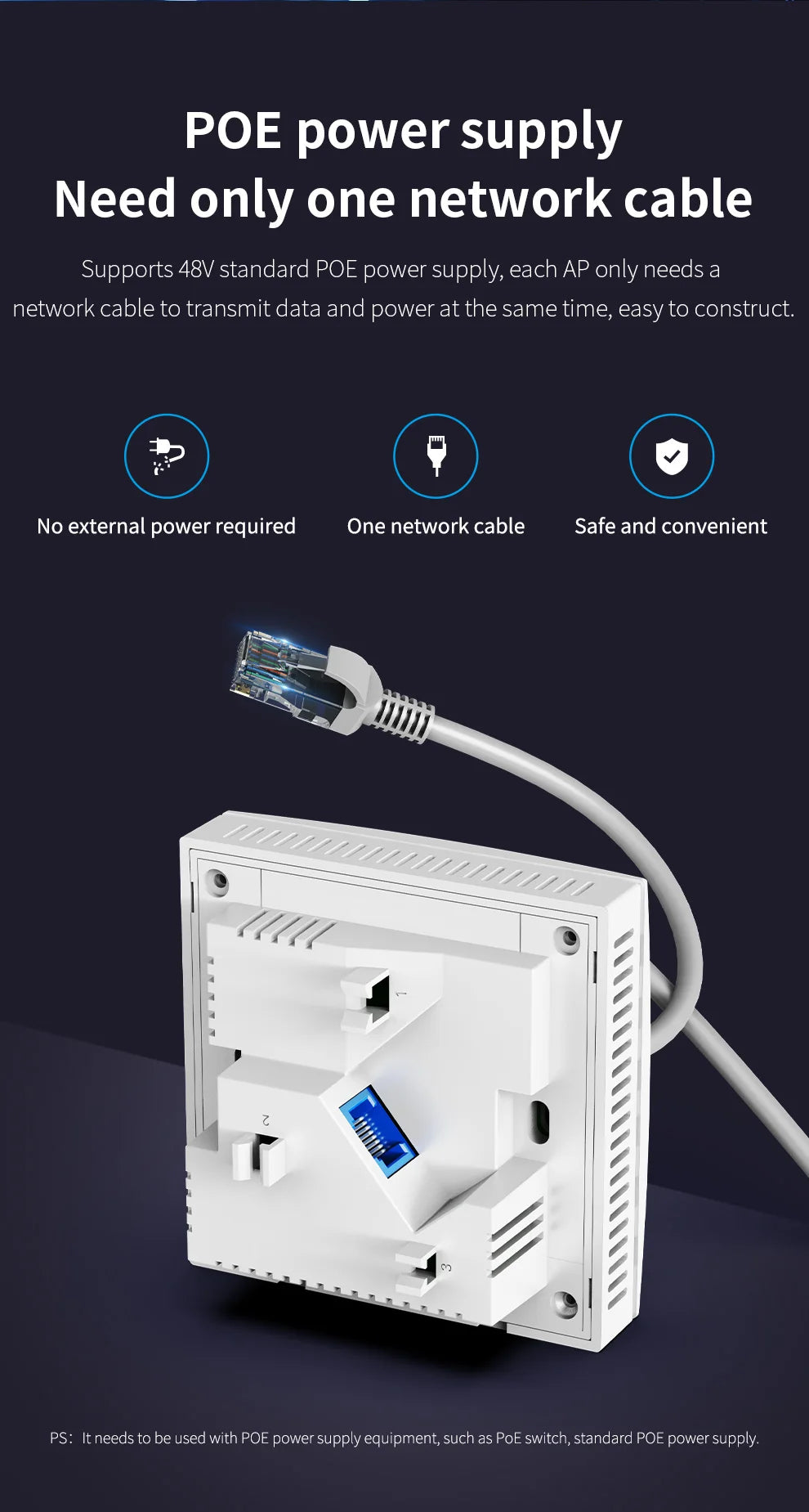CowLost | comfast-wifi-6-in-wall-ap-2-4ghz-5-8ghz-dual-band-gigabit-access-point |10