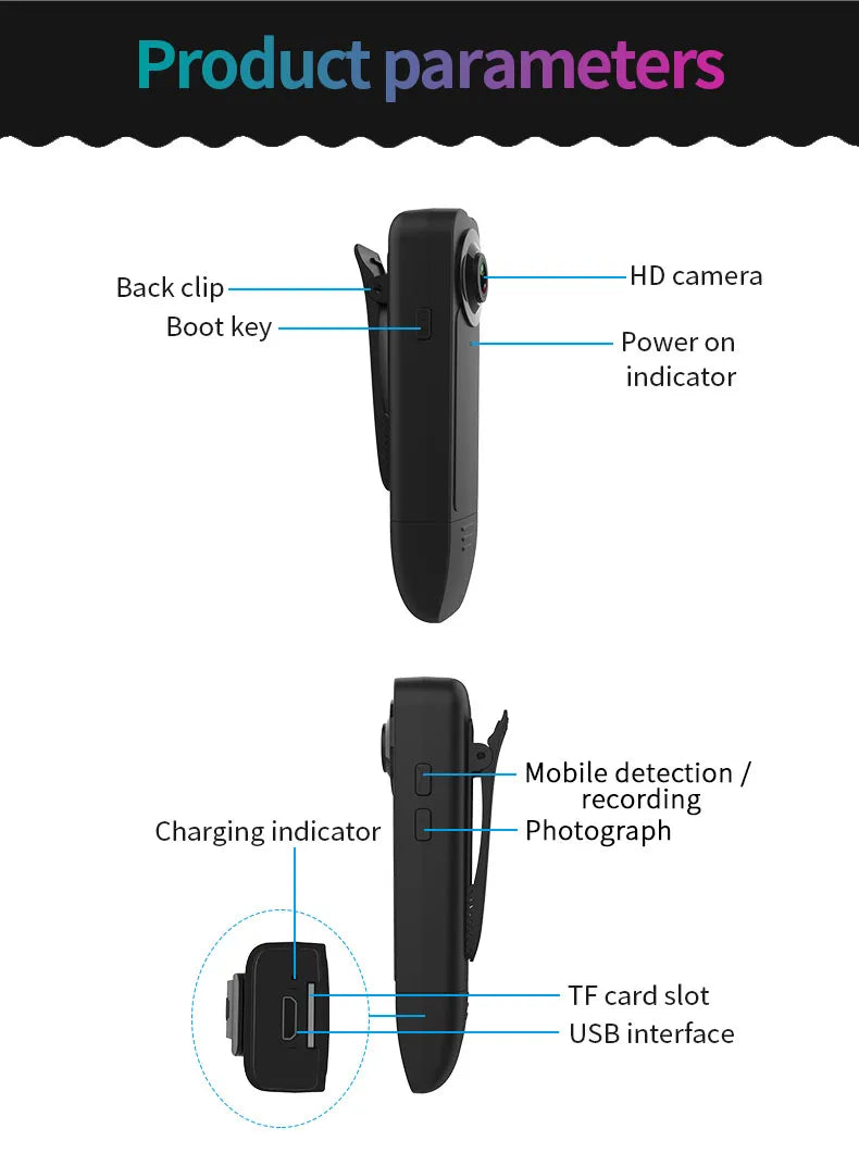 CowLost | product_id-mini-1080p-body-camera-with-audio-video-recording-64gb-portable-pov-recorder |19