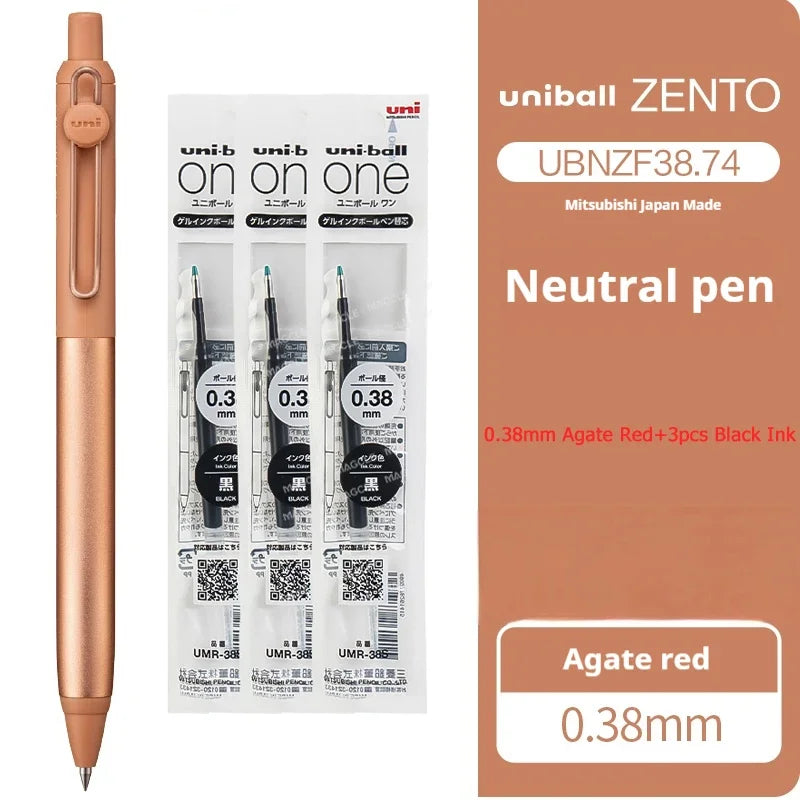 CowLost | product_id-uni-zento-flow-metal-grip-gel-pen-0-38-0-5mm-black-ink-smooth-writing-for-business-journals |38