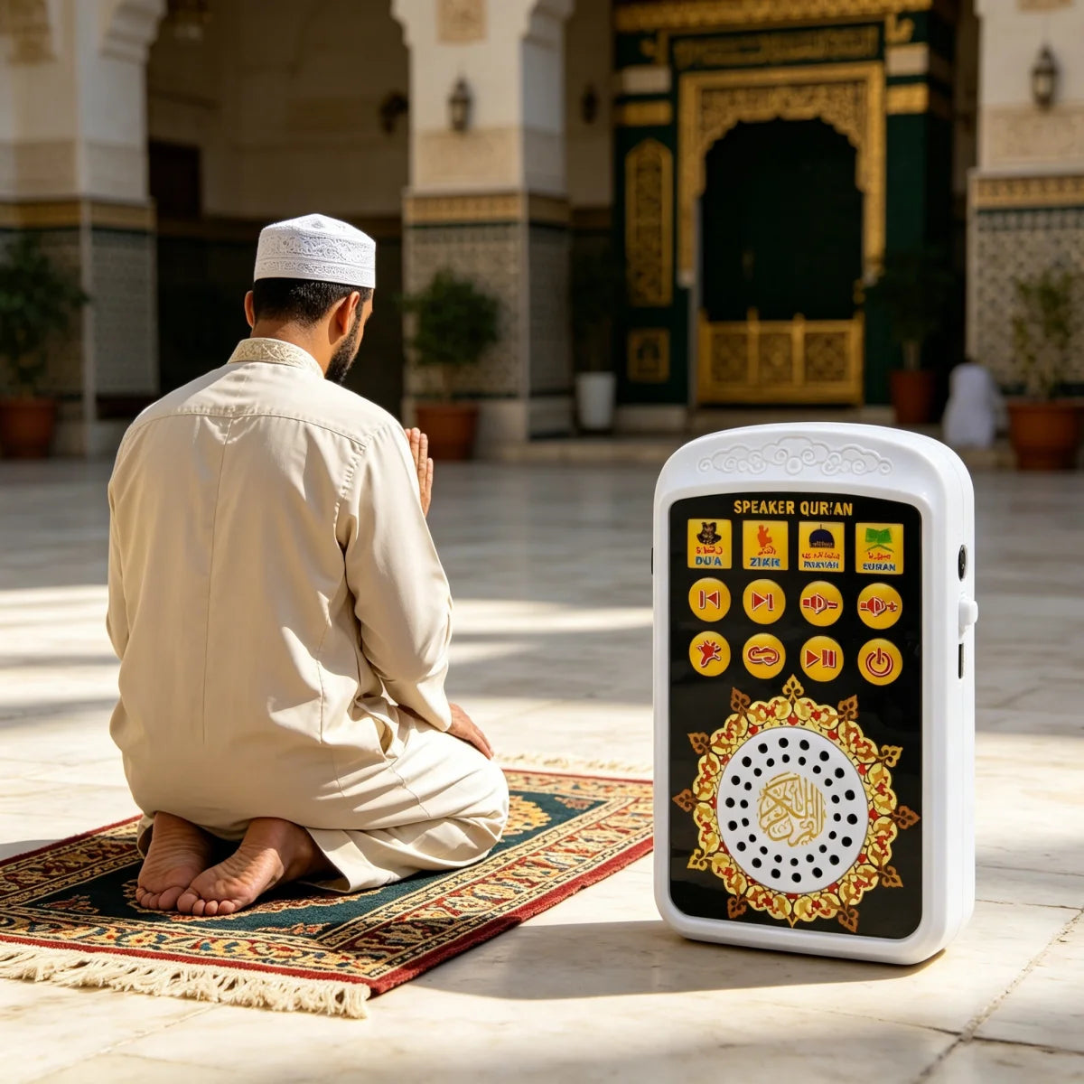 Muslim Islamic Rechargeable Mini Pocket Speaker Zikir Ruqyah Player UK Plug
