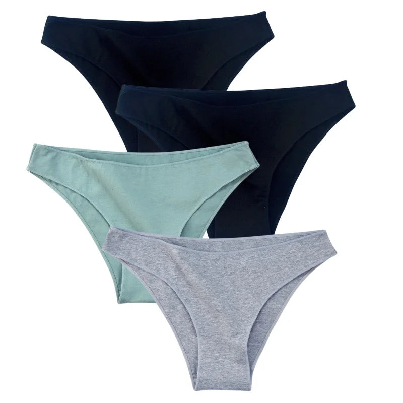 CowLost | product_id-4-pack-women-s-cotton-low-rise-seamless-breathable-briefs-solid-colors |29