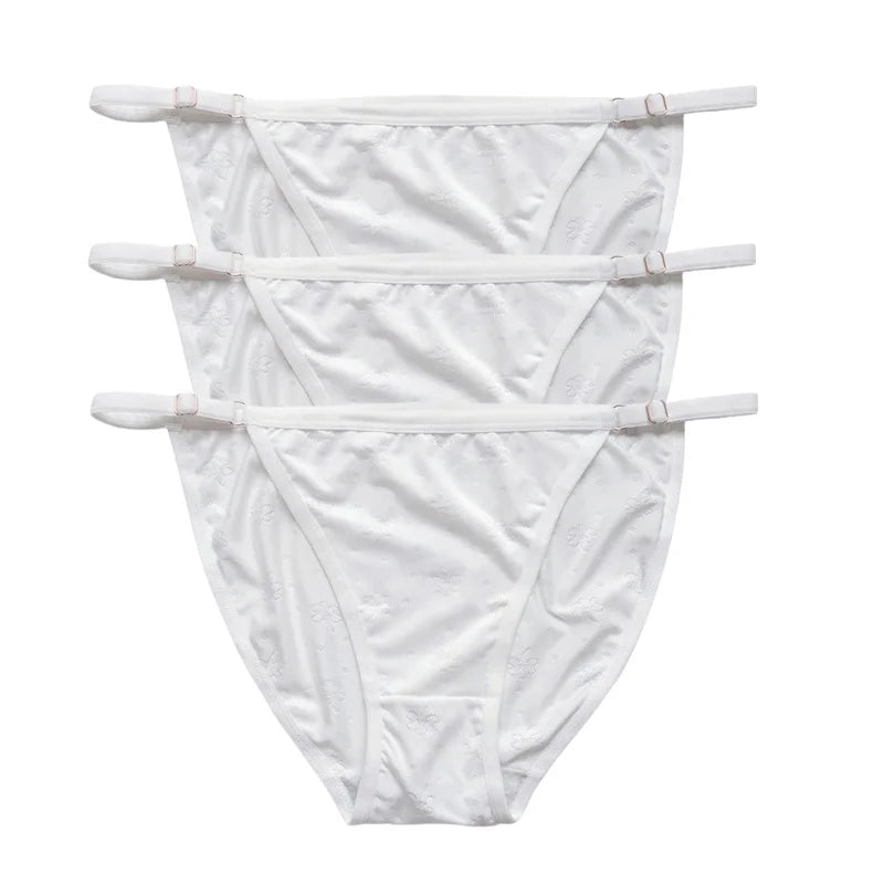 CowLost | product_id-3pcs-women-s-low-rise-ice-silk-brazilian-briefs-s-xl-solid-colors |7