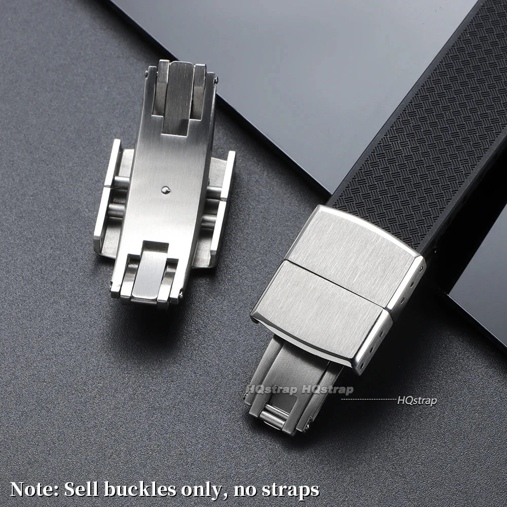 CowLost | product_id-stainless-steel-double-click-butterfly-buckle-16mm-20mm-for-rubber-watch-strap-replacement |2