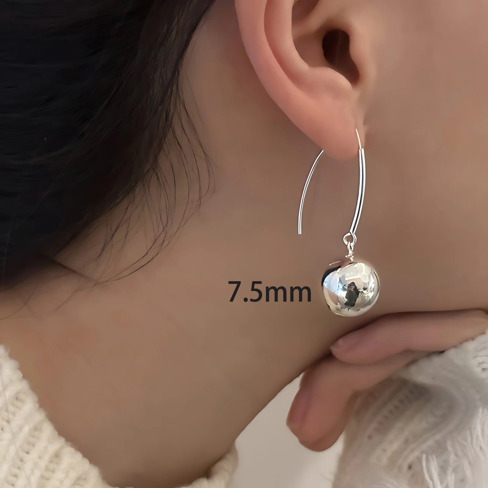 CowLost | 925-sterling-silver-vintage-tassel-ball-earrings-for-women |13