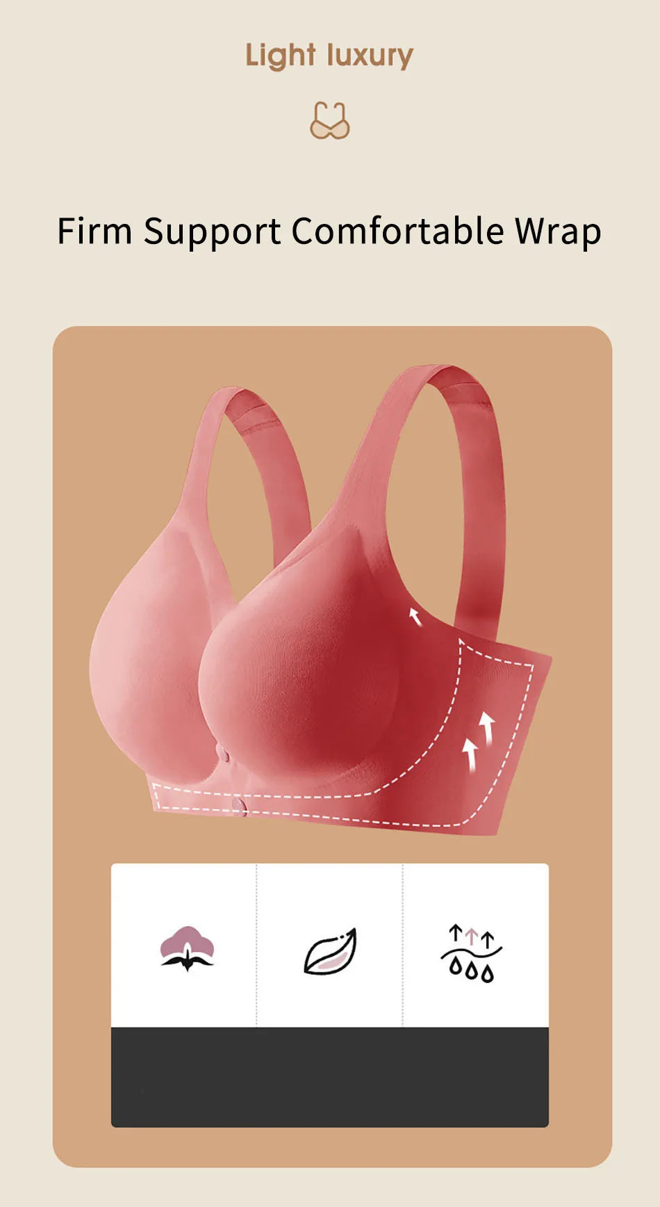 CowLost | summer-lightweight-nursing-bra-for-women-front-opening-one-piece-design-no-underwire-bralette-for-pregnancy-and-nursing-comfort |1