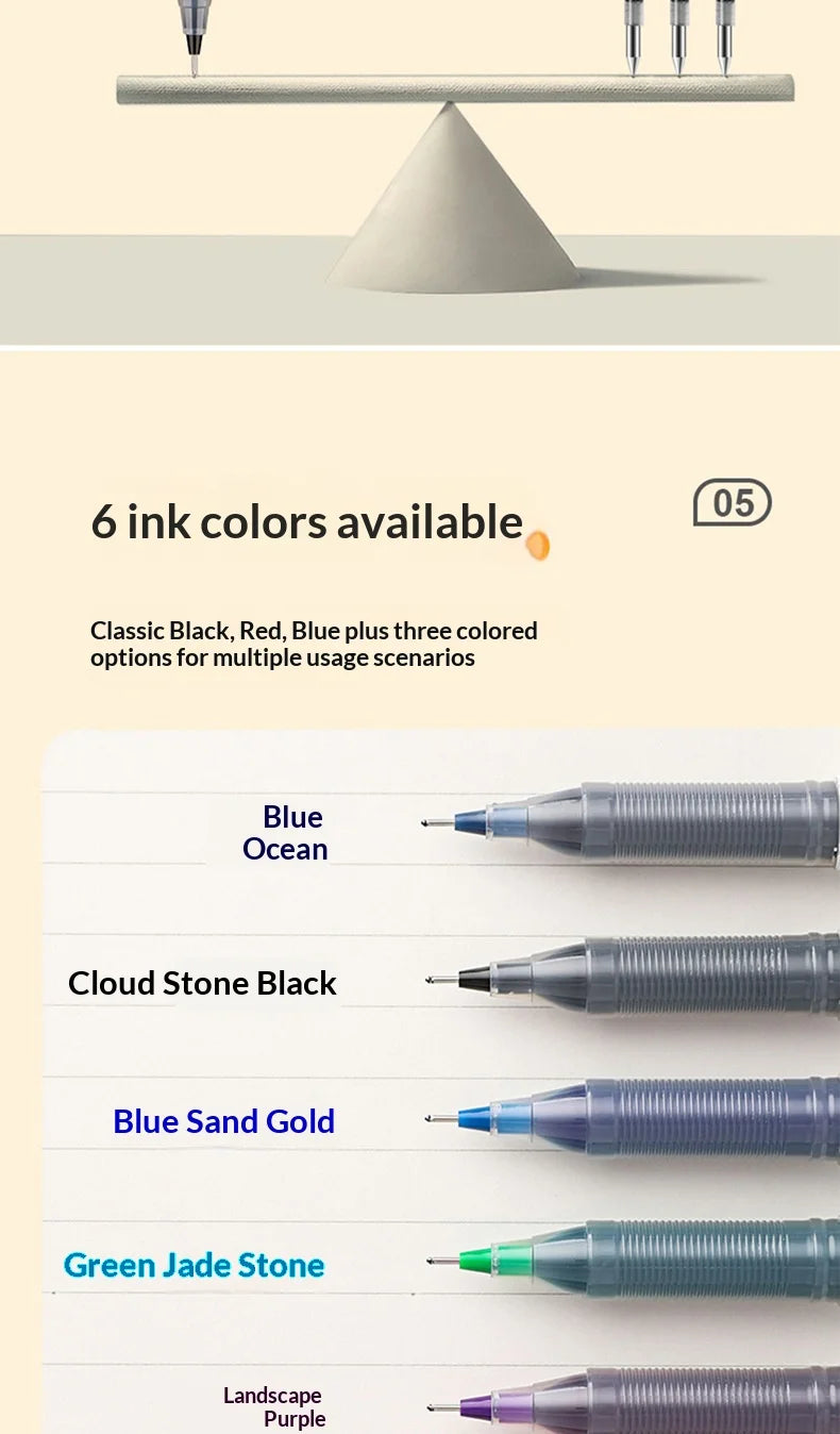 CowLost | product_id-pilot-p500-gold-series-0-5mm-gel-pen-6-colors-anti-smudge-marble-design-ideal-for-students-exams |13