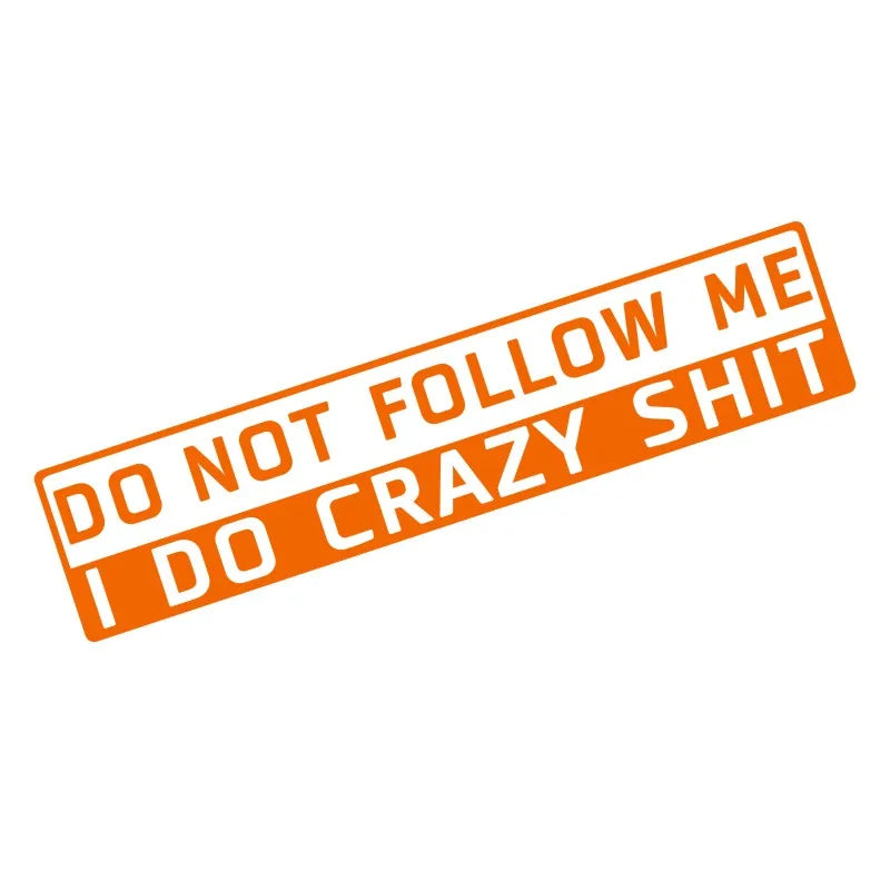 CowLost | product_id-reflective-vinyl-car-sticker-14x3cm-do-not-follow-me-funny-decal-wholesale |16
