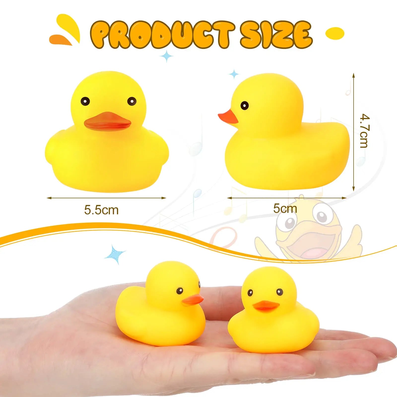 CowLost | product_id-1-100-pcs-yellow-squeaky-rubber-ducks-for-party-favors-prizes-and-car-decor |2