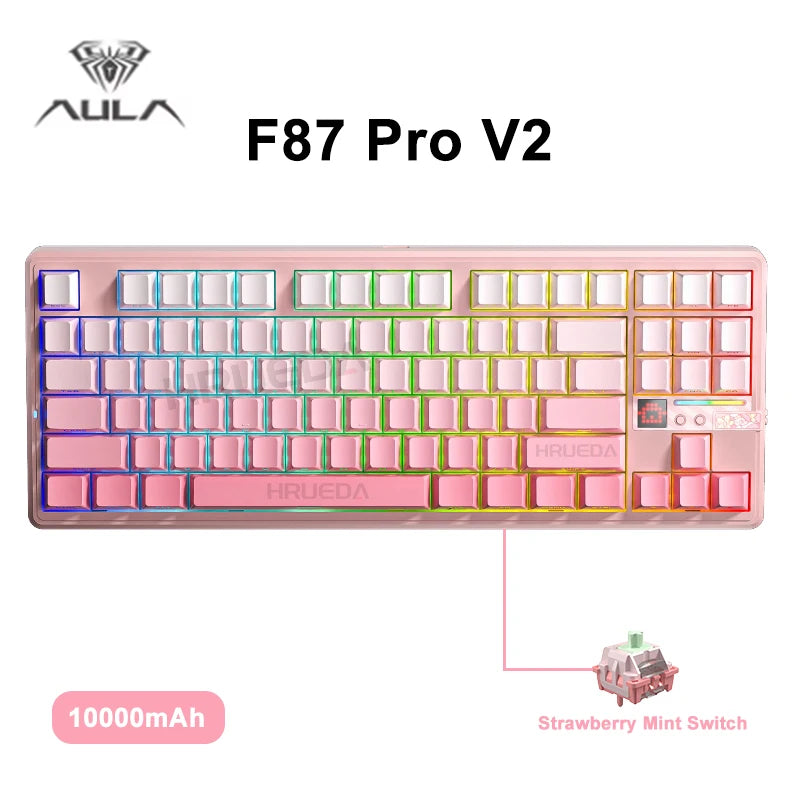 CowLost | aula-f87-pro-v2-mechanical-keyboard-3-modes-wireless-10000mah-long-battery-life |36