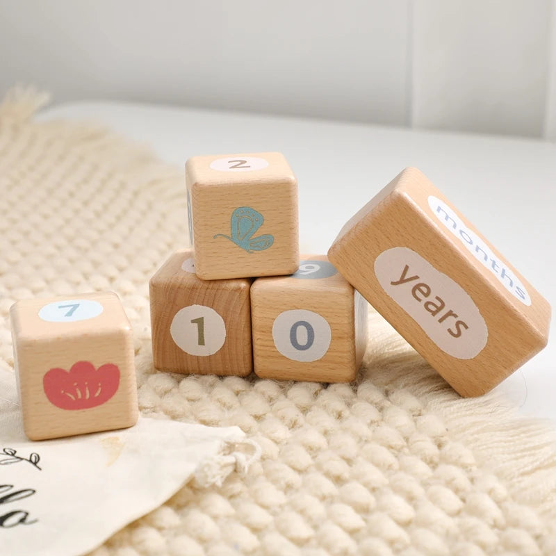CowLost | baby-transport-accessories-baby-monthly-milestone-blocks-photo-prop-set-unisex-age-signs |22