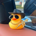 CowLost | 1set-cowboy-hat-black-duck-car-decoration-car-duck-decoration-accessory-2 |6