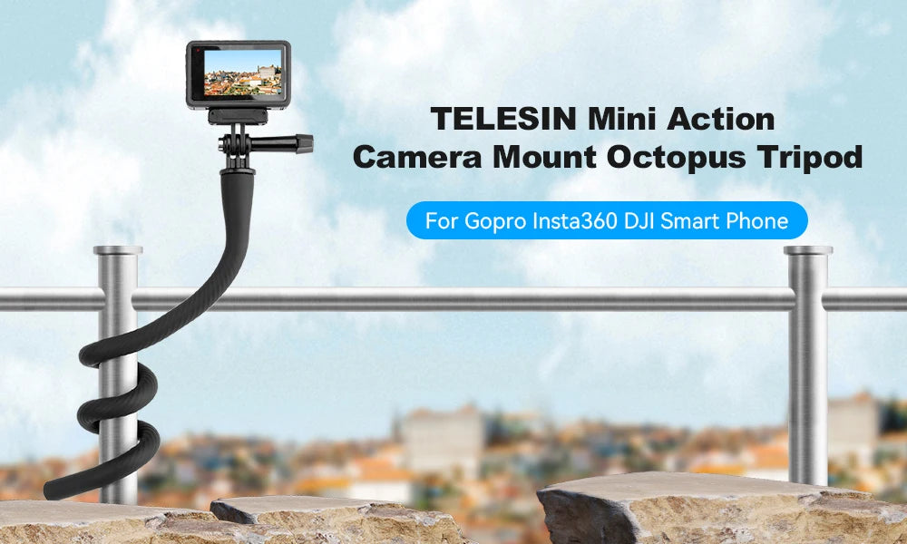 CowLost | telesin-360-rotation-backpack-strap-mount-for-gopro-hero-13-12-11-10-9-8-7-6-5-insta360-sjcam-eken-dji-osmo-action-accessories |6