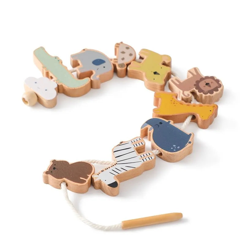 CowLost | baby-transport-accessories-baby-animal-montessori-threading-wooden-educational-toys-blocks |15