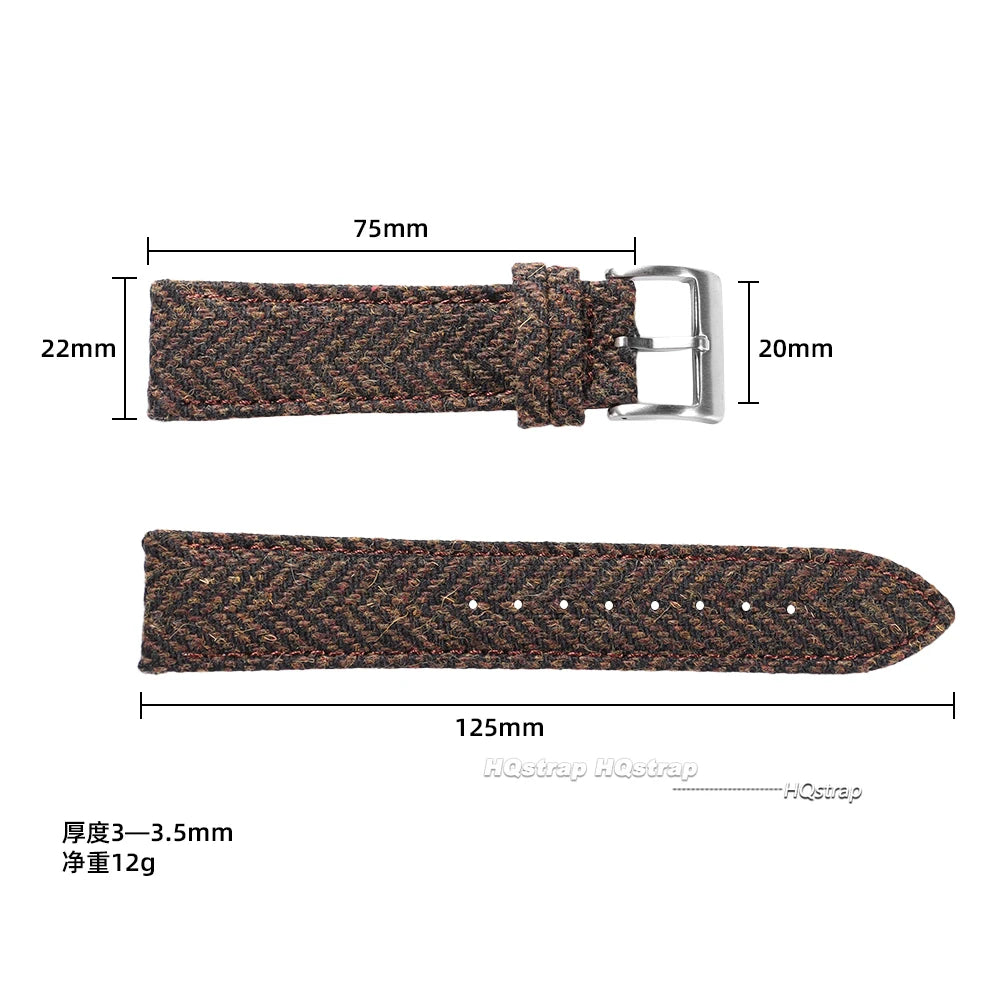 CowLost | bracelets-product_id-vintage-tweed-nylon-and-genuine-leather-quick-release-watch-band-for-seiko-18mm-20mm-22mm |8