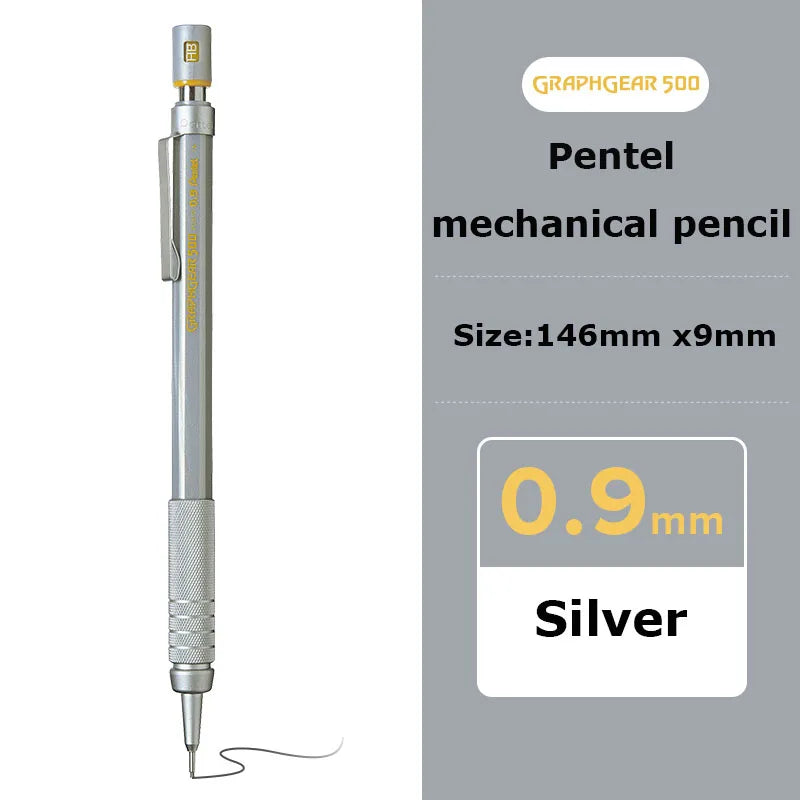 CowLost | product_id-japanese-pentel-automatic-mechanical-pencil-metal-head-0-3-0-5-0-7-0-9mm-for-writing-drawing-sketching |9