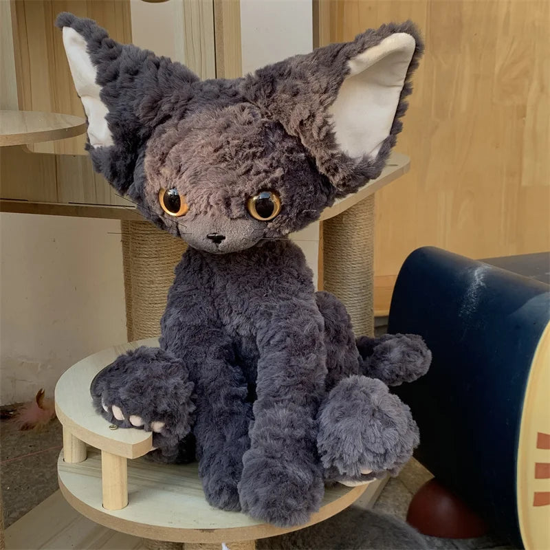 CowLost | fencing-barriers-devon-rex-plush-toy-german-curly-cat-soft-stuffed-doll |3