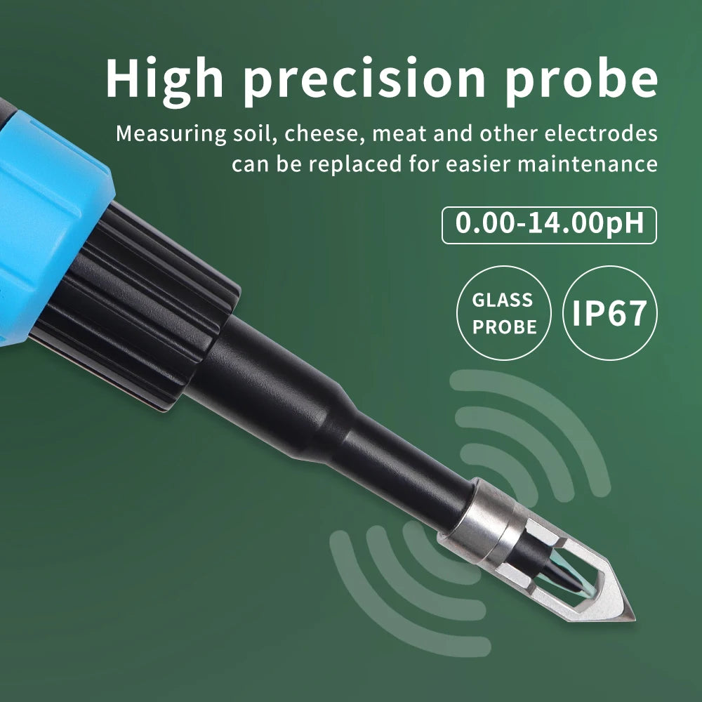 Digital PH Meter with Backlight for Food, Soil, Cosmetic, Cheese, Meat, Fruit, Dough Testing