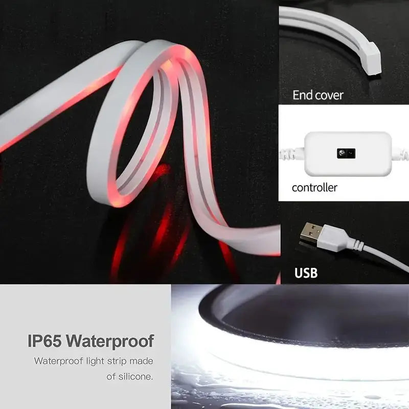 CowLost | light-ropes-strings-product_id-hand-sweep-sensor-led-strip-foldable-indoor-atmosphere-light-for-bedroom-kitchen-shelf |8