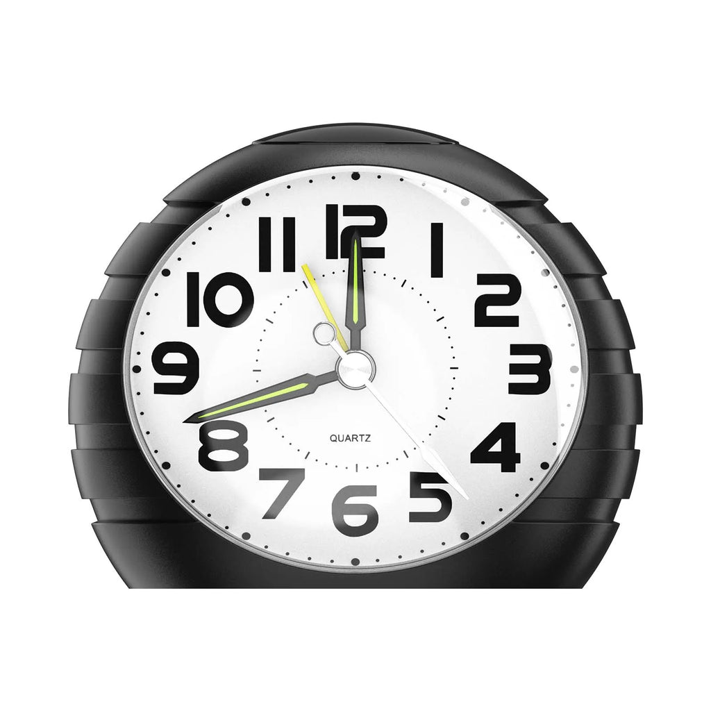 ORIA Silent Analog Alarm Clock Large Dial with Night Light and Snooze Function