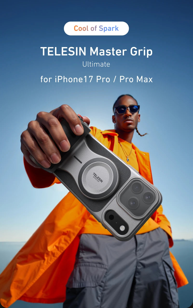 CowLost | telesin-master-grip-set-for-iphone17-pro-max-magnetic-phone-camera-hand-grip |6