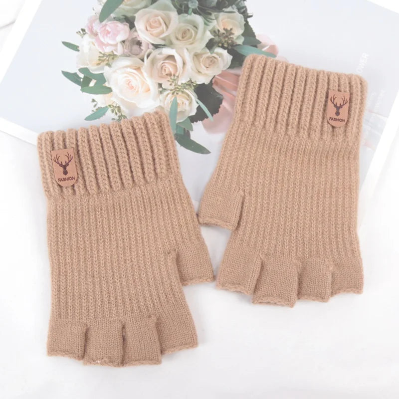 CowLost | activewear-pants-unisex-elastic-knitted-fingerless-winter-gloves |8