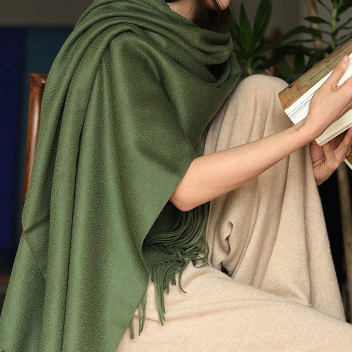 CowLost | wool-scarf-women-thick-cashmere-winter-scars |45