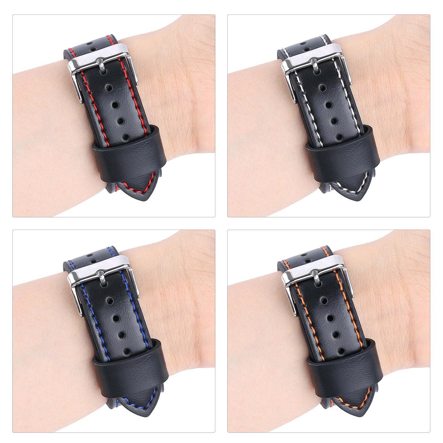 CowLost | product_id-genuine-leather-universal-watch-strap-for-rolex-square-buckle-18-20-22-24mm-unisex |21