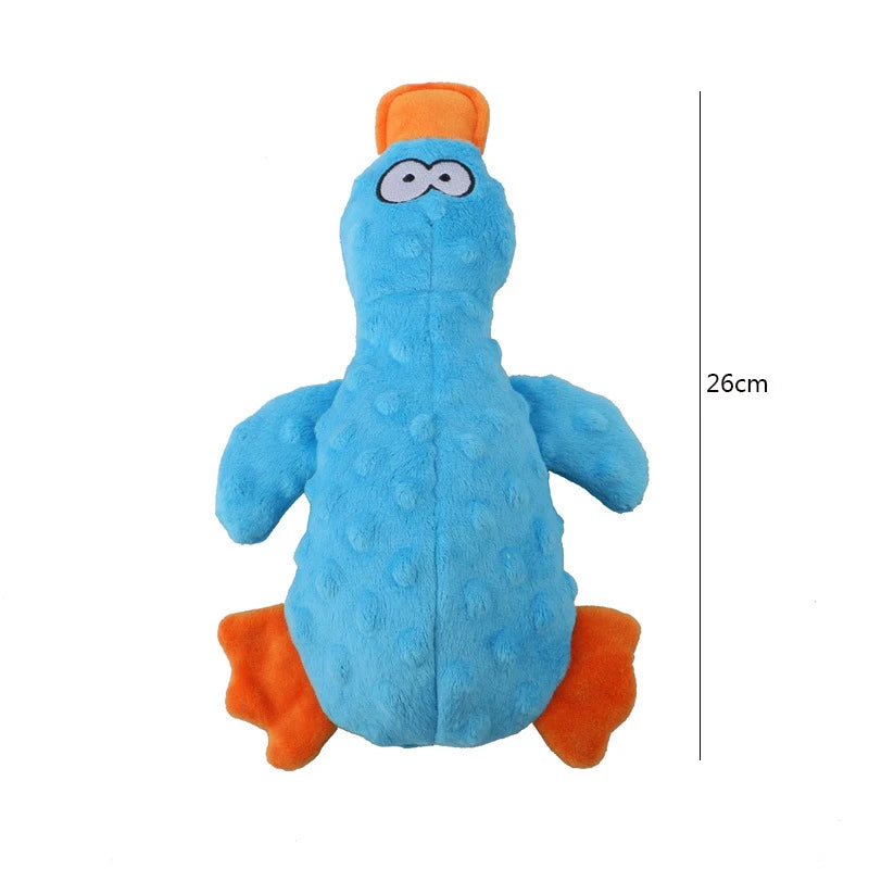 CowLost | dog-kennel-run-accessories-plush-duck-squeaky-dog-chew-toy |14