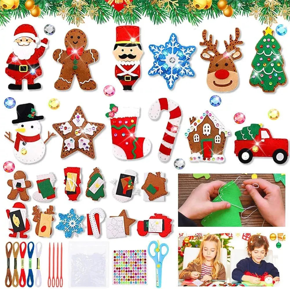 Kids DIY Animal Craft Kit Educational Sewing Felt Montessori Toys
