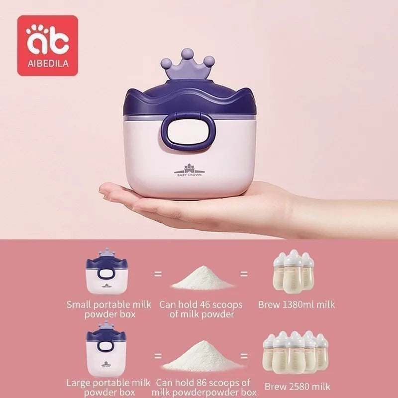 CowLost | aibedila-milk-powder-box-baby-travel-portable-food-storage-box |4