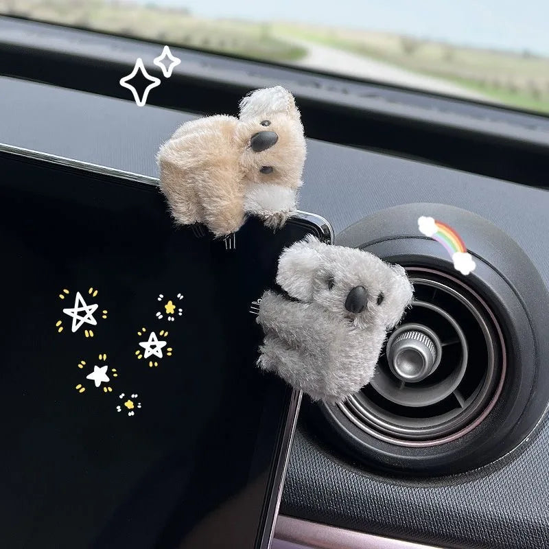 CowLost | product_id-plush-koala-car-interior-decoration-clip-for-rearview-mirror-sun-visor-gift |1