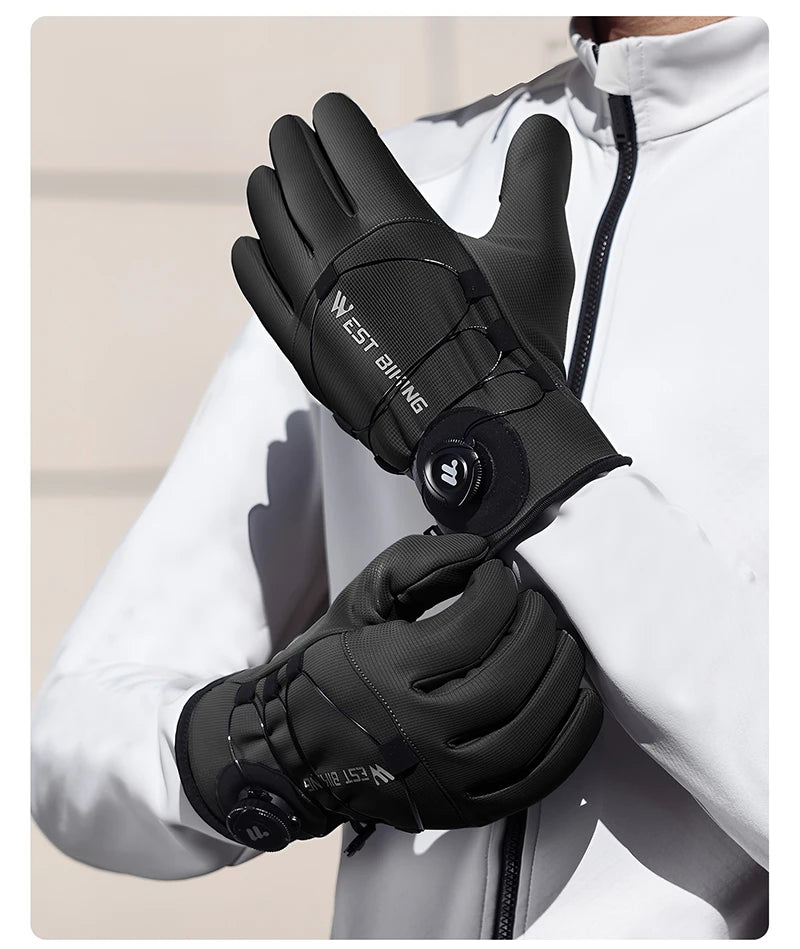 CowLost | west-biking-self-locking-bike-gloves-winter-fleece-thermal-cycling-gloves-with-rotating-buckle-waterproof-mtb-motorcycle-gloves |25