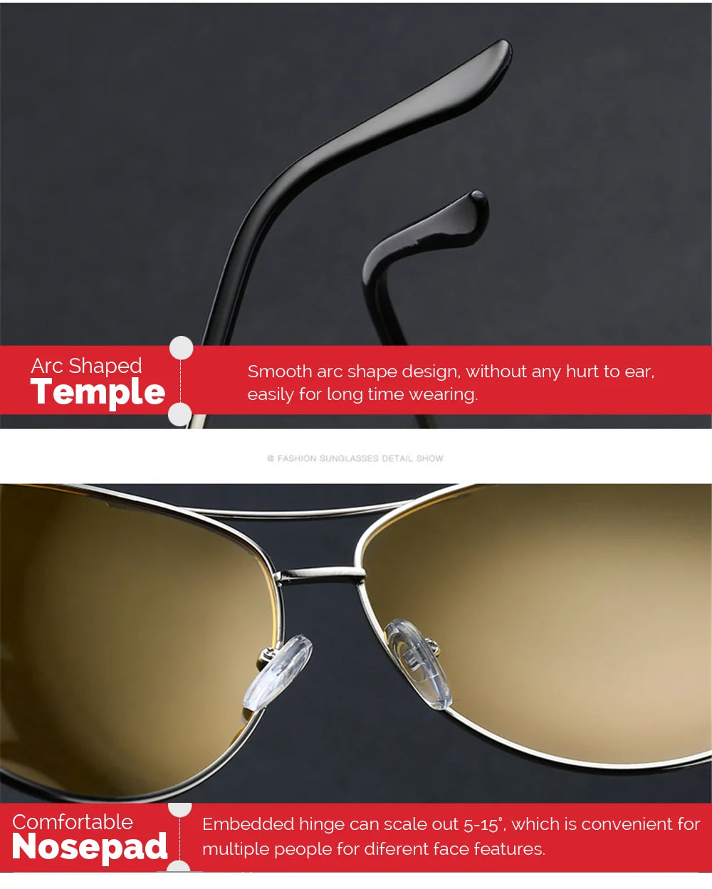 CowLost | uncategorized-vivibee-metal-aviation-night-vision-driving-glasses-with-yellow-polarized-uv400-lens |12