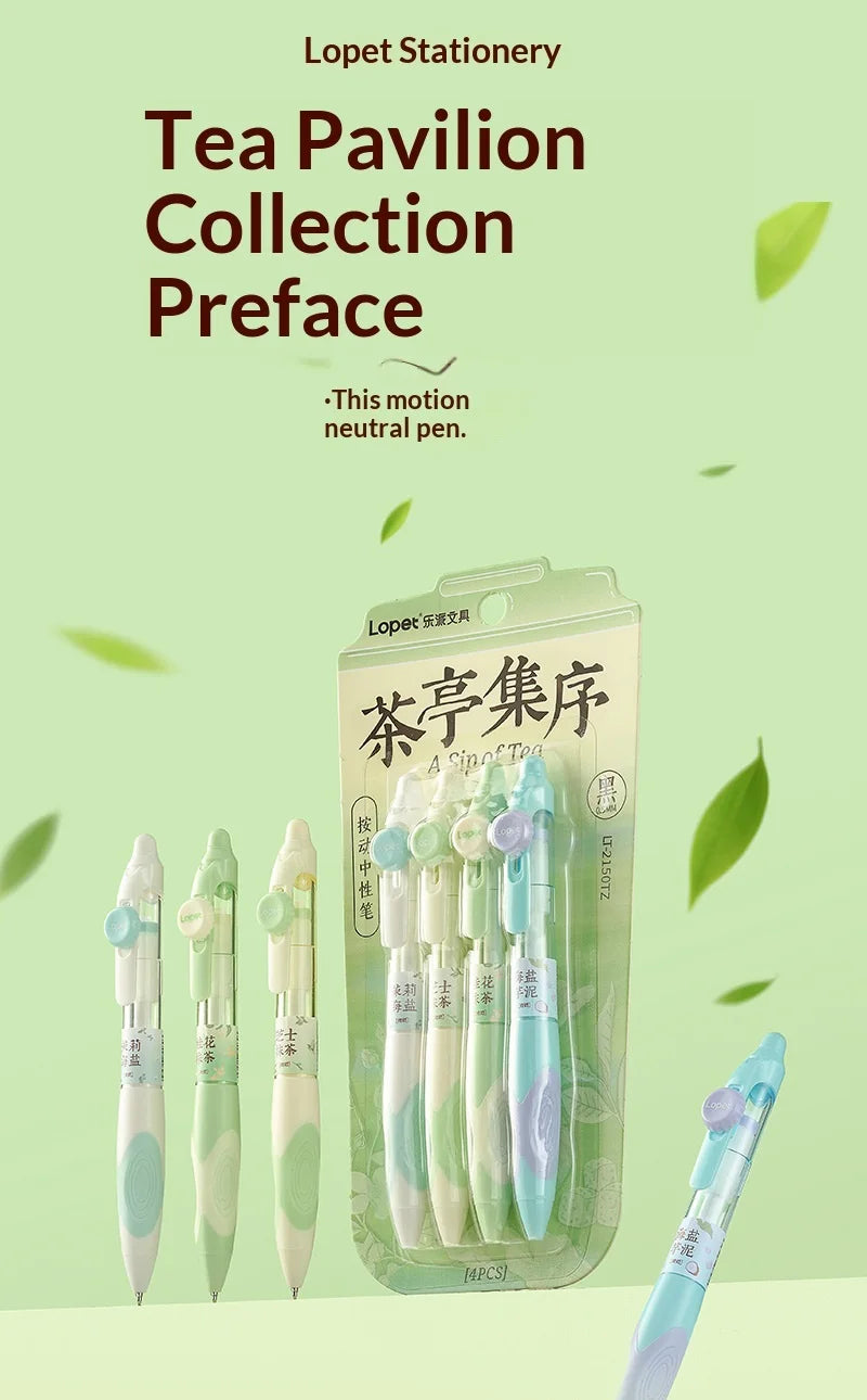 CowLost | product_id-4pcs-lopet-0-5mm-thermo-erasable-gel-pens-black-blue-ink-retractable-for-school-office |7