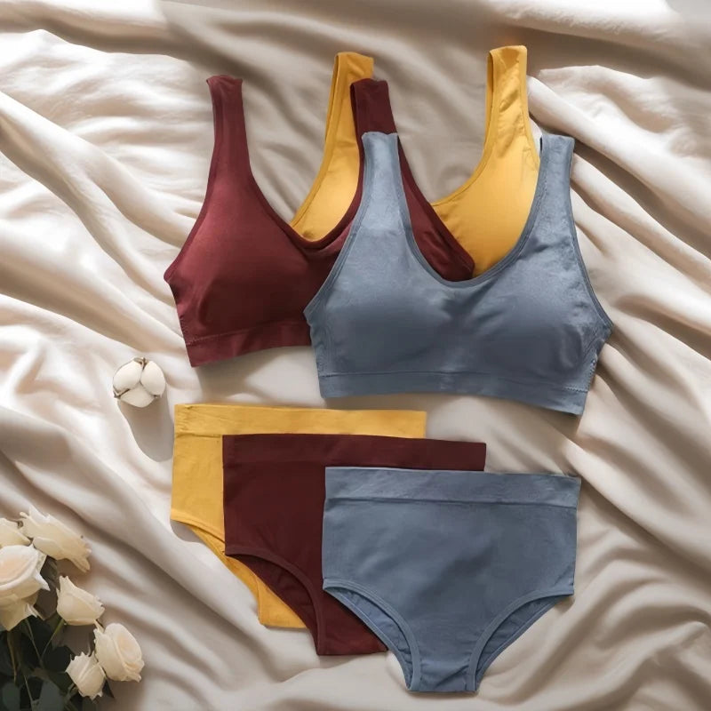 CowLost | product_id-seamless-push-up-bra-set-with-high-waist-panties-and-cropped-bralette-lingerie-for-women |1