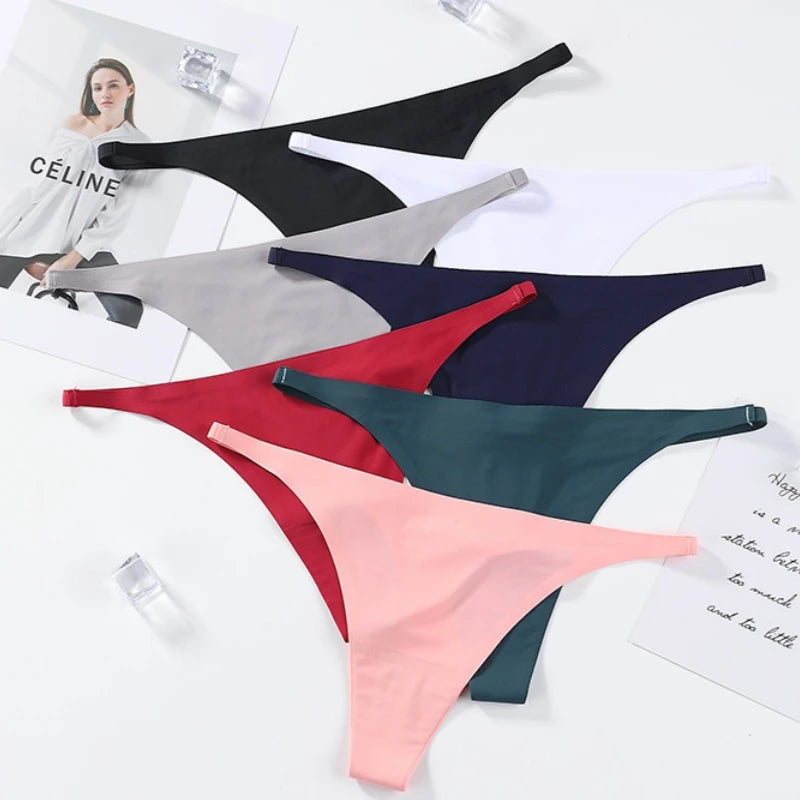 CowLost | product_id-no-trace-ice-silk-womens-g-string-thong-panties-s-l-invisible-comfort |1