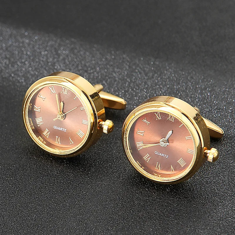 CowLost | luxury-cufflinks-watch-rotatable-electronic-functional-buckle-business |36