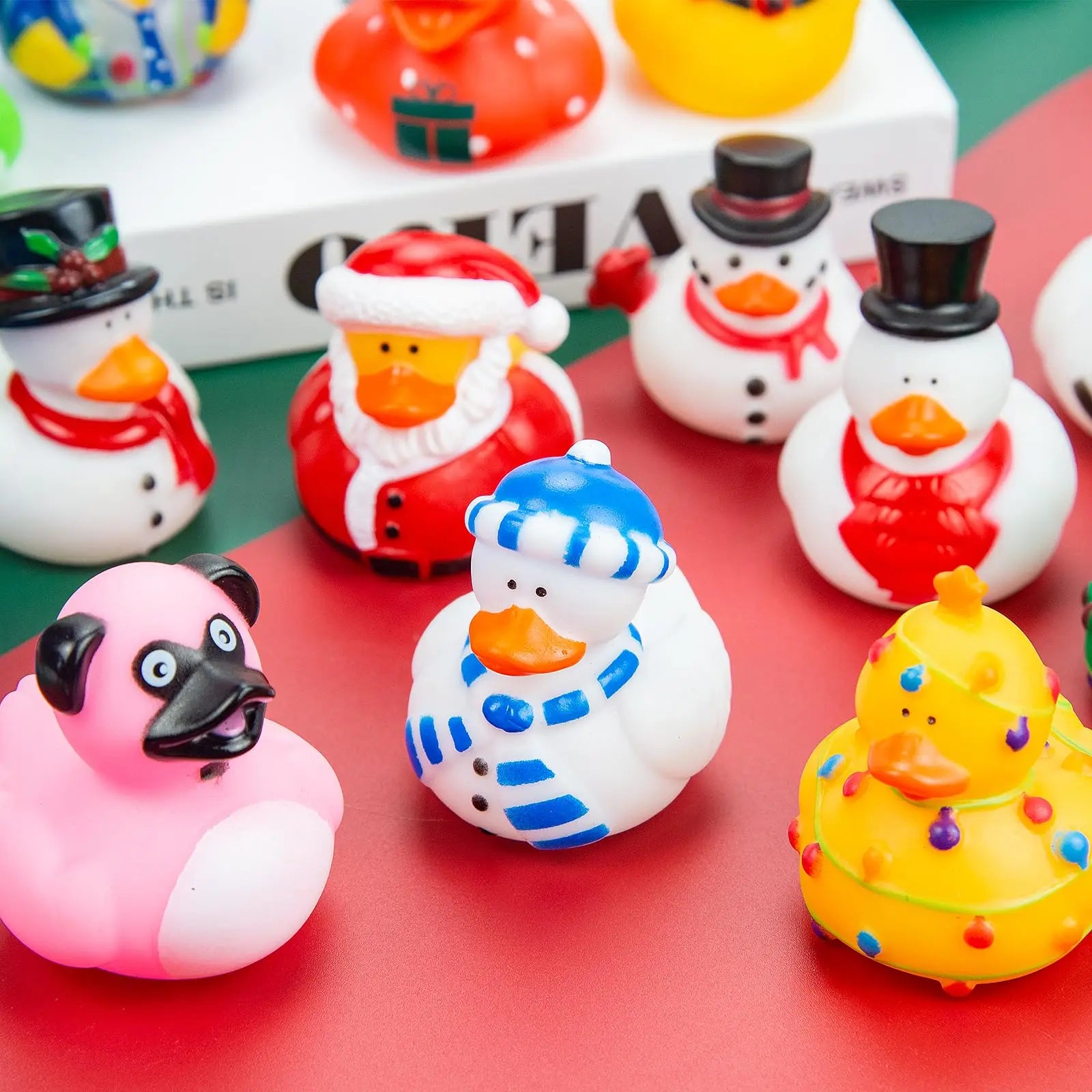 CowLost | product_id-2-6-12-christmas-rubber-ducks-2-16-funny-holiday-duck-toys-for-jeep-ducking-bath-play |5